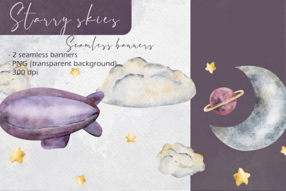 Download Starry Skies: Seamless Banners - Starry Collection