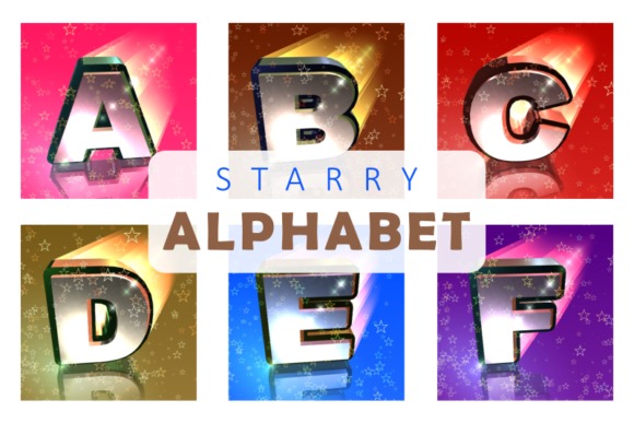 Download Starry Night Alphabet Letters - Starry Collection