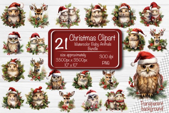 Download Christmas Clipart Watercolor Bundle - Premium Resources