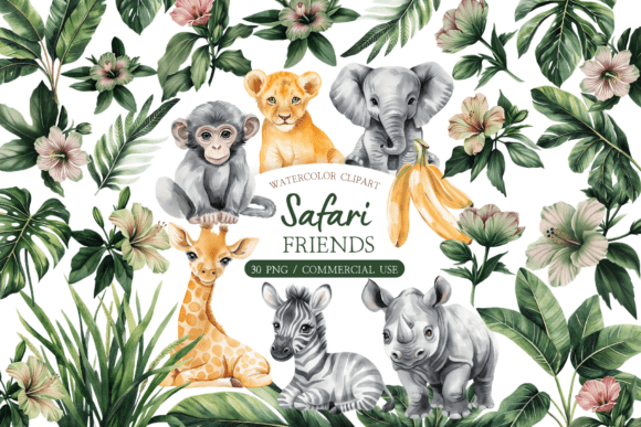 Download Boho Jungle Nursery Art PNG Set - Set Collection
