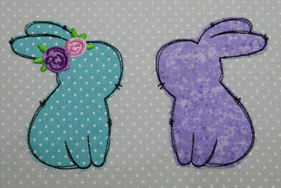 Download Doodle Bunny Appliqué Set - Set Collection