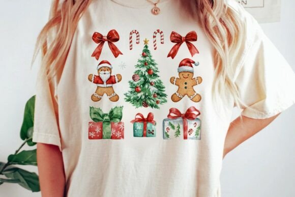 Download Christmas Watercolor Elements Set Png - Set Collection