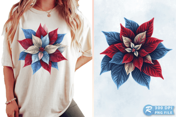 Download Watercolor Poinsettia Christmas Clipart - Set Collection