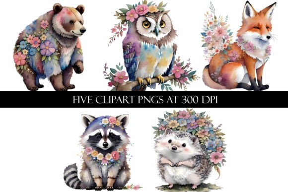 Download Watercolor Boho Woodland Animals Clipart - Woodland animals clipart Collection