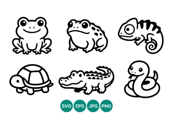 Download Cute Cartoon Animal Vector Art - Cartoon animal Collection